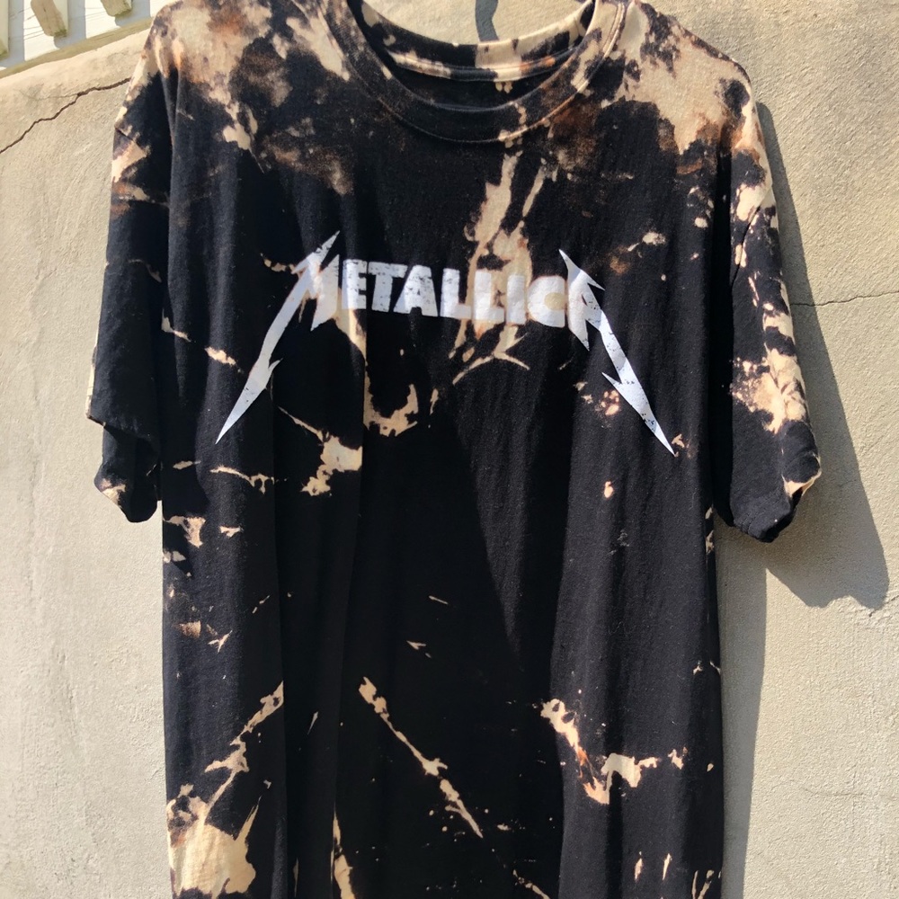 Vintage Metallica bleach dyed T-shirt
